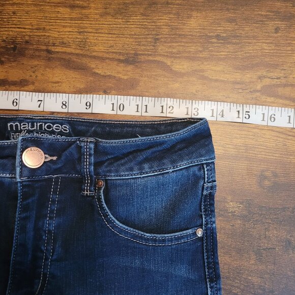 Maurices Jeans 6 L Everflex High Rise Skinny Dark Wash Tummy Control - Picture 5 of 9